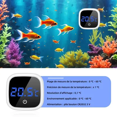 ZooVenture Thermomètre mini aquarium pour tortue tropical