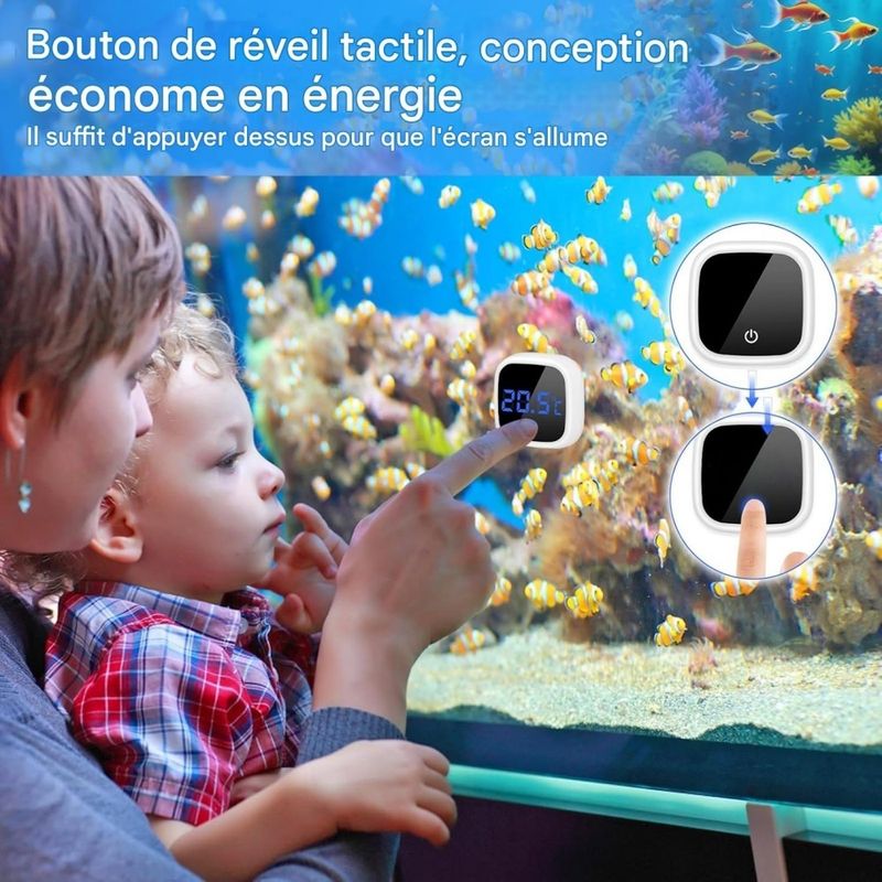 ZooVenture Thermomètre mini aquarium pour tortue tropical