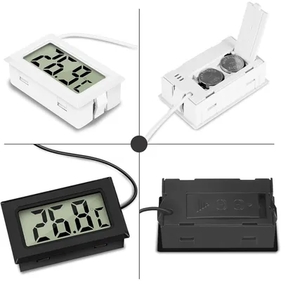 ZooVenture Thermomètre Avec Sonde Imperméable 4 Pièces Pour Aquarium