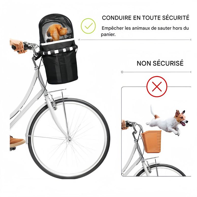 Rocky Protège - bac à vélo pour animaux de compagnie