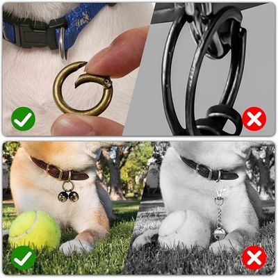 ZooVenture Set de 2 cloches en cuivre pour chiens et chats