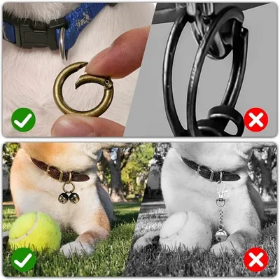 ZooVenture Set de 2 cloches en cuivre pour chiens et chats