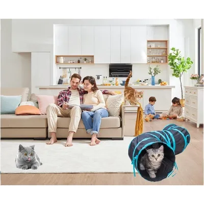 ZooVenture Tunnel Jouet Pour Chat Lapin Chiot Cobaye