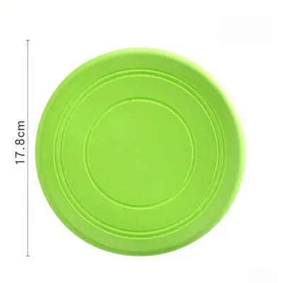 Rocky Paws Dog Frisbee - Chew-Resistant Floating Toy (Version Verte）