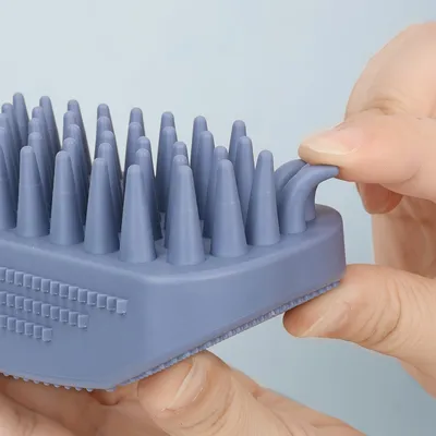 ZooVenture Brosse de bain et de massage en caoutchouc pour chien et chat