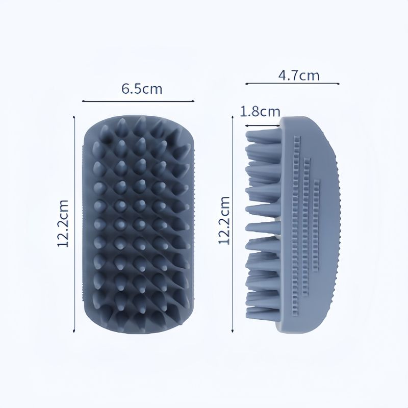 ZooVenture Brosse de bain et de massage en caoutchouc pour chien et chat