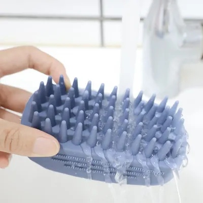 ZooVenture Brosse de bain et de massage en caoutchouc pour chien et chat