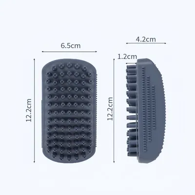 ZooVenture Brosse de bain et de massage en caoutchouc pour chien et chat