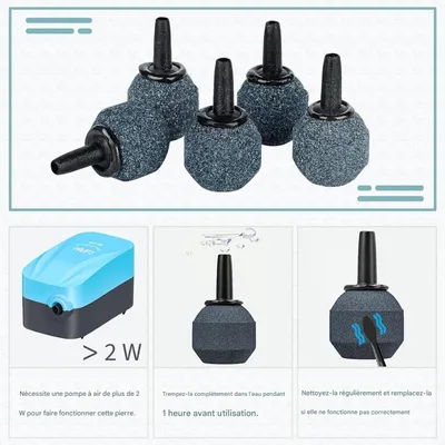 ZooVenture Boule Diffuseur De Bulles D'air Pour Aquarium Lot De 10 Pièces