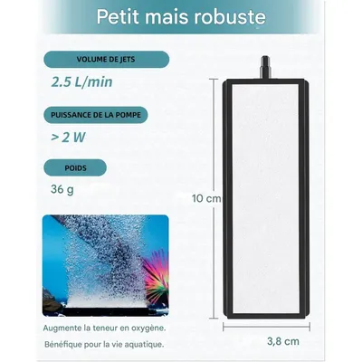 ZooVenture Diffuseur De Bulles En Barre D'Air Pierre Pour Aquarium 2 Pièces