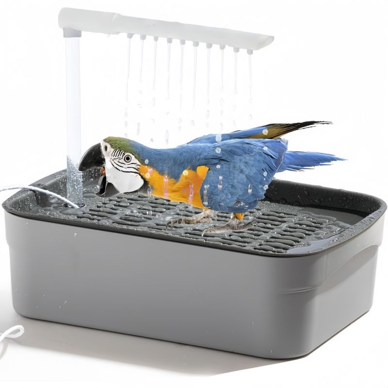 ZooVenture Baignoire Automatique Multifonction Pour Oiseaux