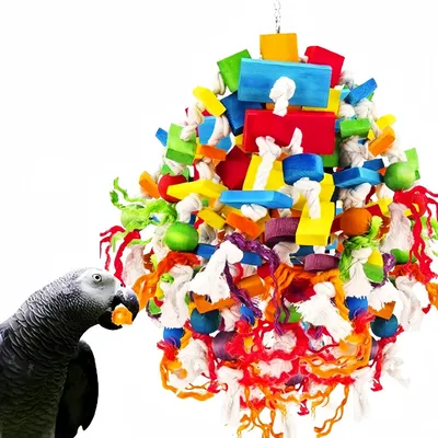 ZooVenture Jouet de mâchouillage pour grands oiseaux