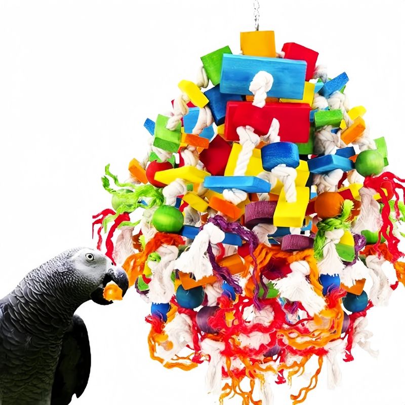 ZooVenture Jouet de mâchouillage pour grands oiseaux