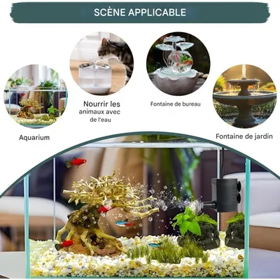 ZooVenture Mini Pompe Submersible Pour Animaux