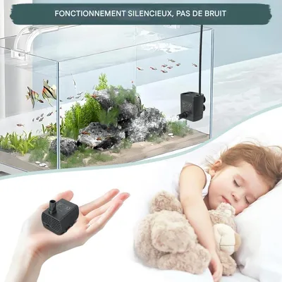 ZooVenture Mini Pompe Submersible Pour Animaux