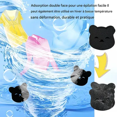 Rocky Ensemble de 10 feuilles anti - poils pour lave - linge