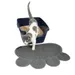 Zoomtopia PVC-Anti-Rutsch-Katzenstreu-Matte für Hunde und Katzen
