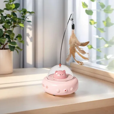 ZooVenture Jouet pour chat rechargeable 2 en 1