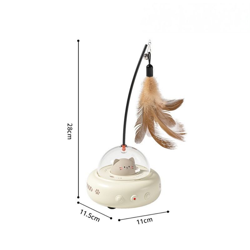 ZooVenture Jouet pour chat rechargeable 2 en 1
