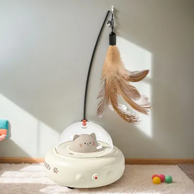 ZooVenture Jouet pour chat rechargeable 2 en 1