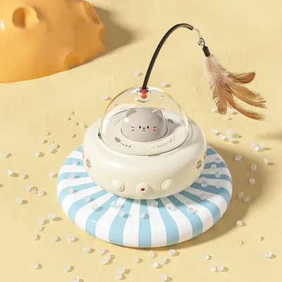 ZooVenture Jouet pour chat rechargeable 2 en 1