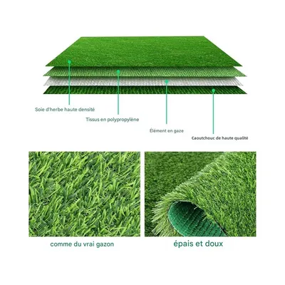 ZooVenture Lot de 6 tapis de nidification pour poules