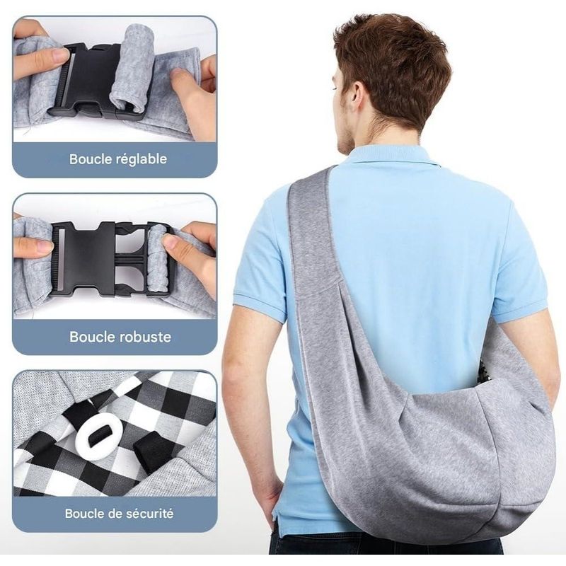 ZooVenture Sac de Transport Réglable Pour Chien Et Chat Jusqu'à 7,5 Kg