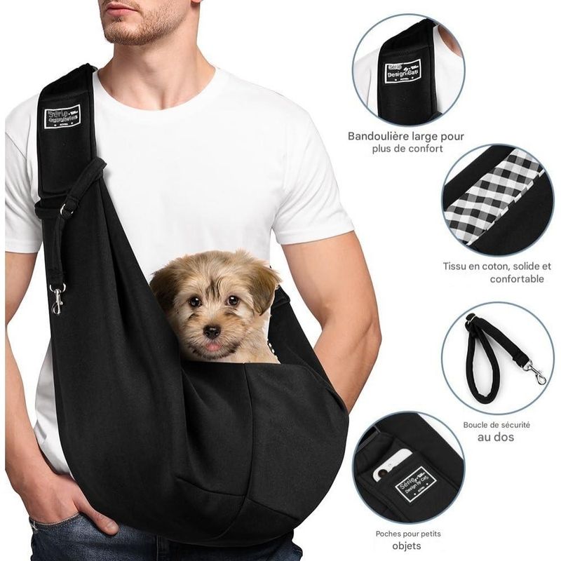 ZooVenture Sac de Transport Réglable Pour Chien Et Chat Jusqu'à 7,5 Kg