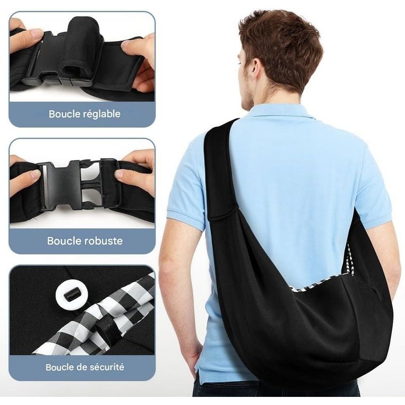 ZooVenture Sac de Transport Réglable Pour Chien Et Chat Jusqu'à 7,5 Kg