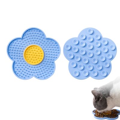 Zoomtopia Tapis de léchage pour chat Bleu