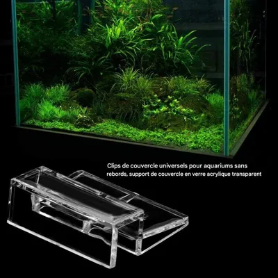 ZooVenture Support Acrylique Pour Couvercle D'Aquarium Lot De 6 Pièces