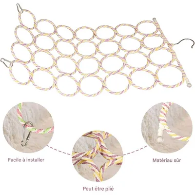 ZooVenture Lot de 2 jouets - balançoires pour perroquets