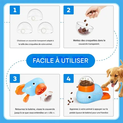 Rocky Jouet distributeur de nourriture pour chien et chat