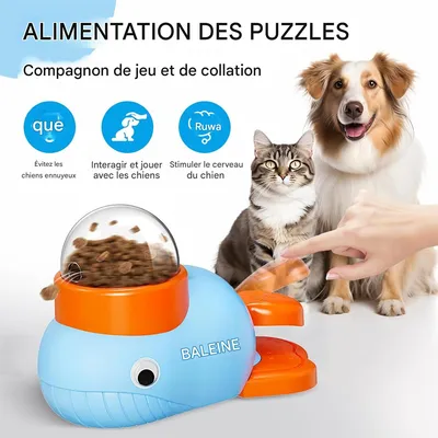 Rocky Jouet distributeur de nourriture pour chien et chat