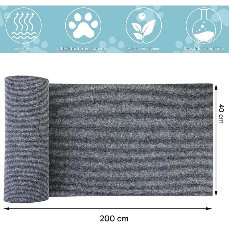 ZooVenture Tapis à gratter autocollant pour chats