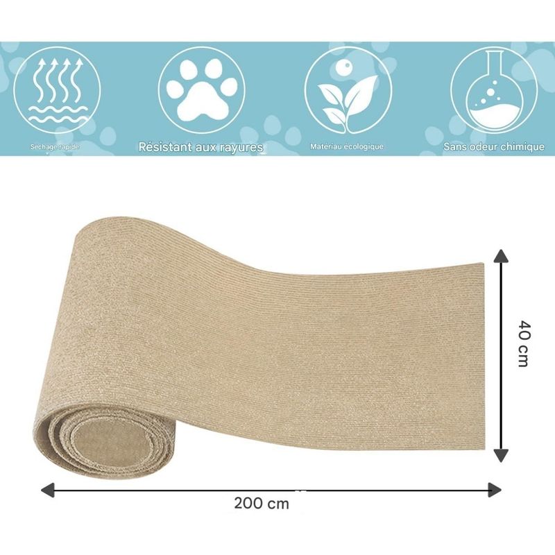 ZooVenture Tapis à gratter autocollant pour chats