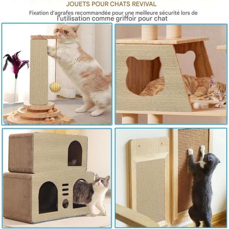 ZooVenture Tapis à gratter autocollant pour chats