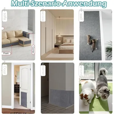 ZooVenture Alfombrilla rascadora autoadhesiva para gatos