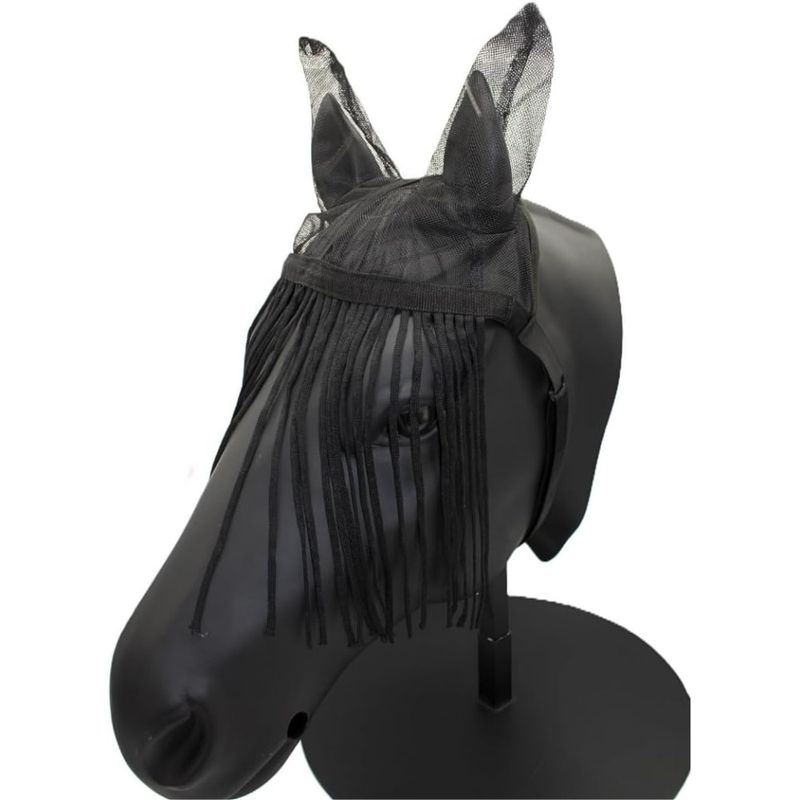 ZooVenture Voile anti-mouches avec protection oreilles pour chevaux