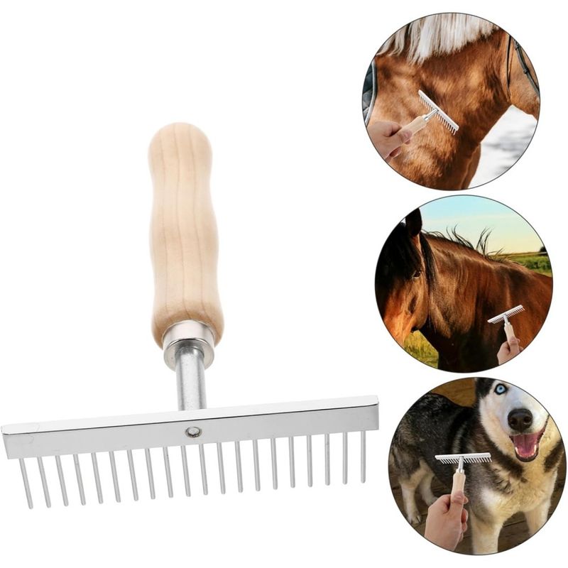 ZooVenture Brosse de nettoyage pour chevaux et vaches
