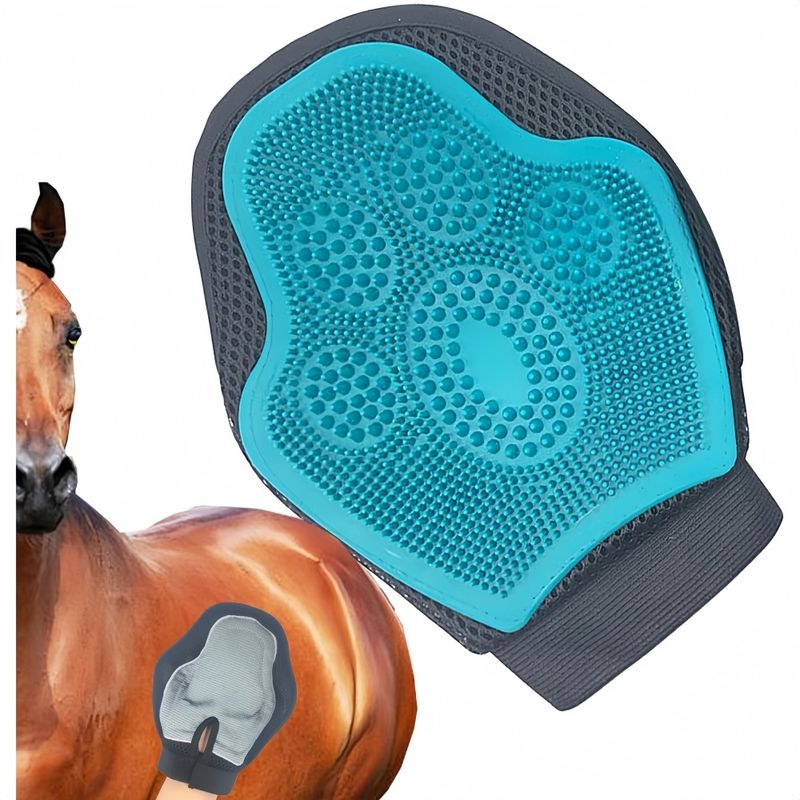 ZooVenture Mitaine de toilettage (outil de nettoyage) pour chevaux
