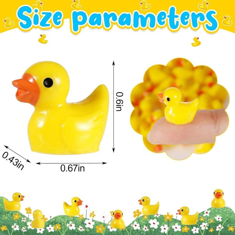 ZooVenture Lot 100 Mini Canards Résine Pour Aquarium Jardin