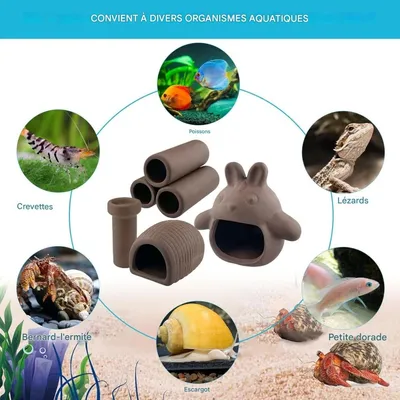 ZooVenture Décorations d'aquarium pour poissons et crevettes