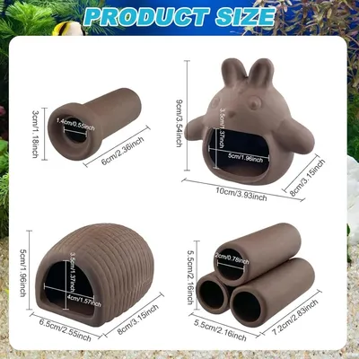 ZooVenture Décorations d'aquarium pour poissons et crevettes