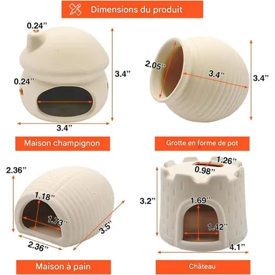 ZooVenture Décorations d'aquarium accessoires pour crevettes et crabes