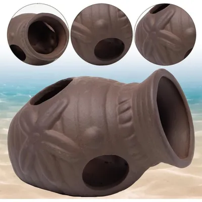 ZooVenture Décorations d'aquarium Cachettes céramiques pour poissons