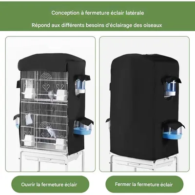ZooVenture Housse de cage occultante pour oiseaux