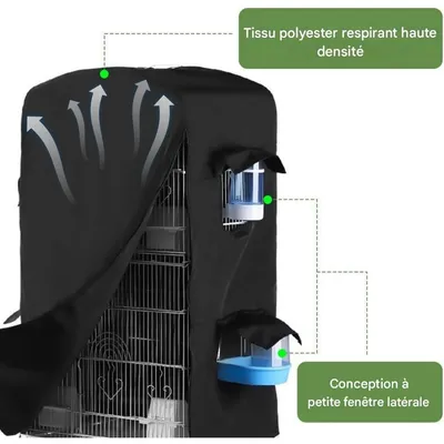 ZooVenture Housse de cage occultante pour oiseaux