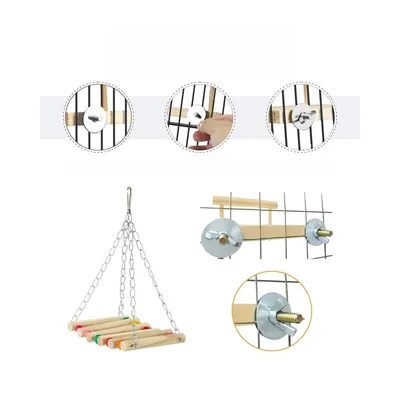 ZooVenture Balançoire en bois pour perroquet