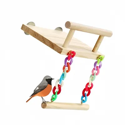 ZooVenture Balançoire en bois pour perroquet ZooVenture Balançoire en bois pour perroquet